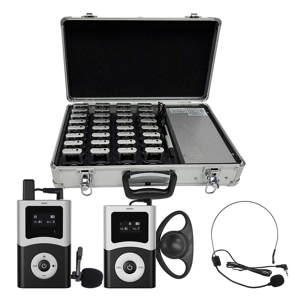 Système Audiophone TG99S 2 émetteurs 30 récepteurs